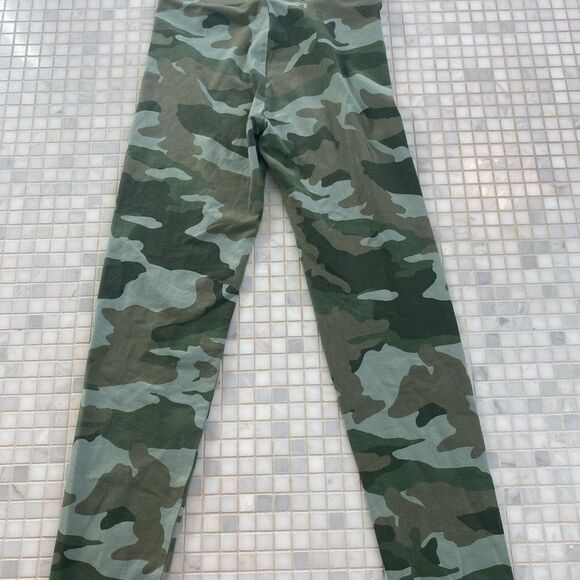 J Crew Crewcuts Girls Green Camouflage Leggings - Picture 6 of 7
